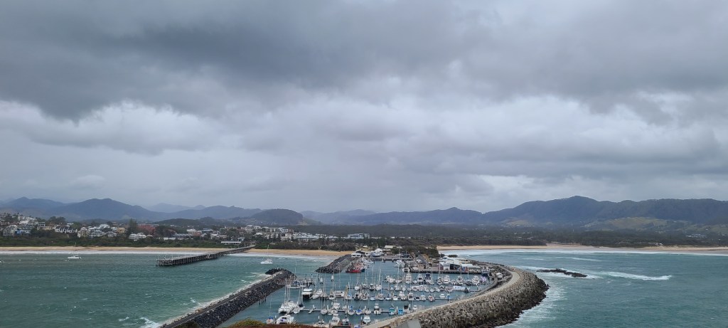 View over Coffs Harbour from Muttonbird Island
