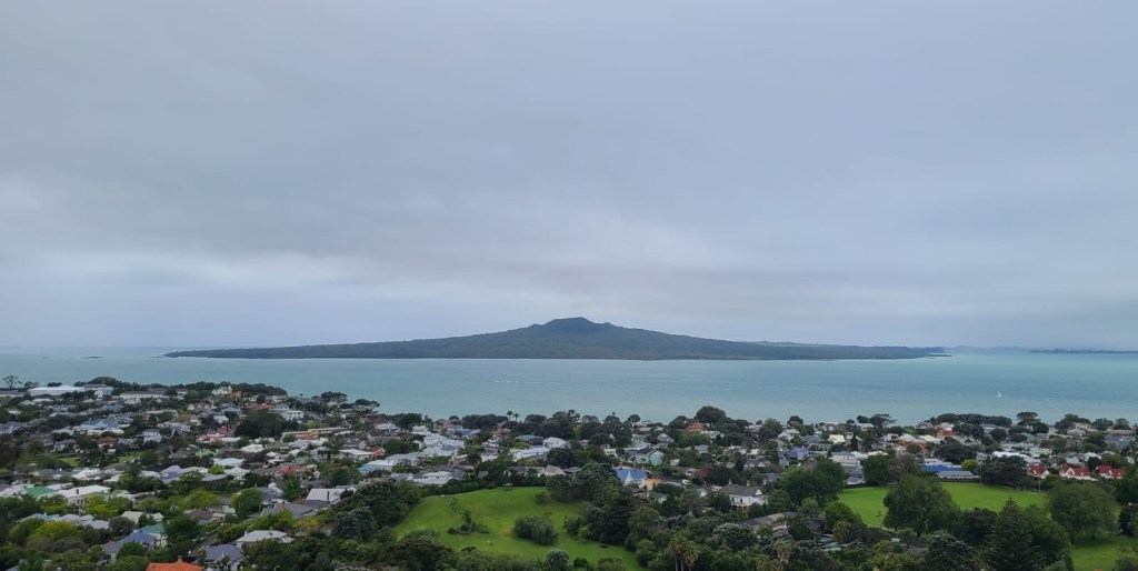 A view of Rangitoto Island from Devonport