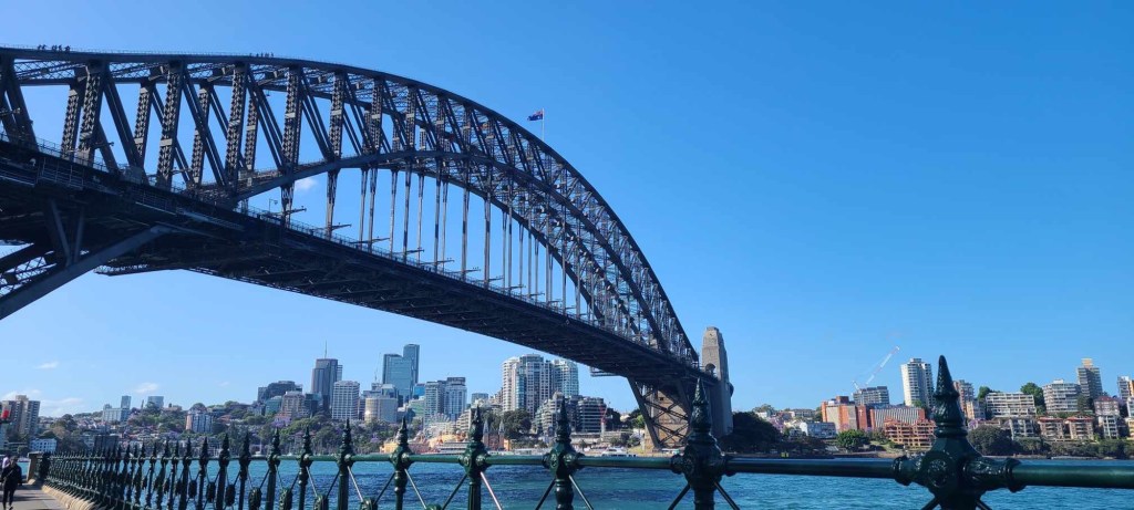 The world-famous Sydney Harbour Bridge.